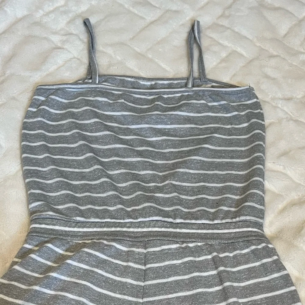 Girls Terry Romper Gray & White Abercrombie & Fitch Size 13/14 NWOT